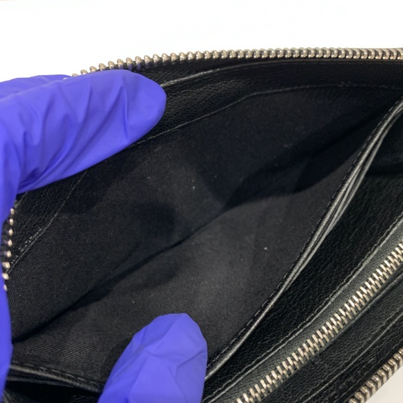 Givenchy Black L Zip Around Sku#85522 (Gently used, corners tearing) - Picture 12 of 15